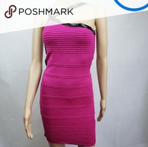 2b Bebe fuschia banded mini dress M